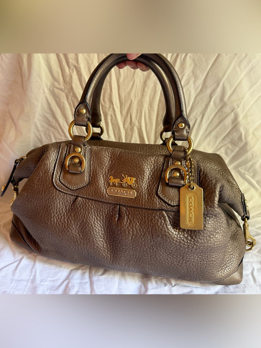 COACH Vintage 2008 Madison Sabrina Steel with Gold Hardware